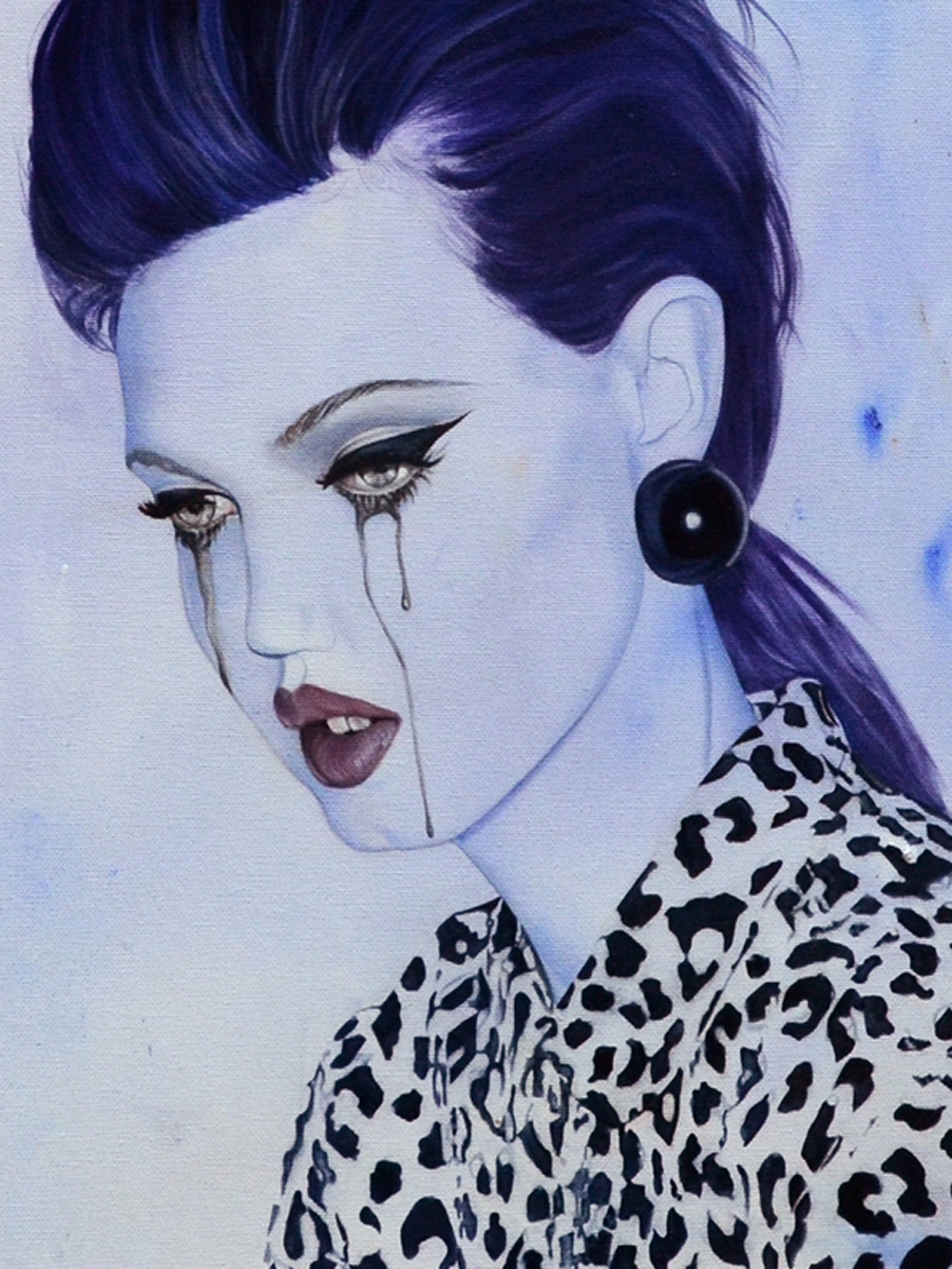 Anielka Hampson Painting Bad News Sally